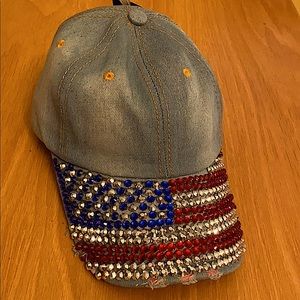 🇺🇸 4th of July cap 💙🤍❤️🧢 Bedazzled